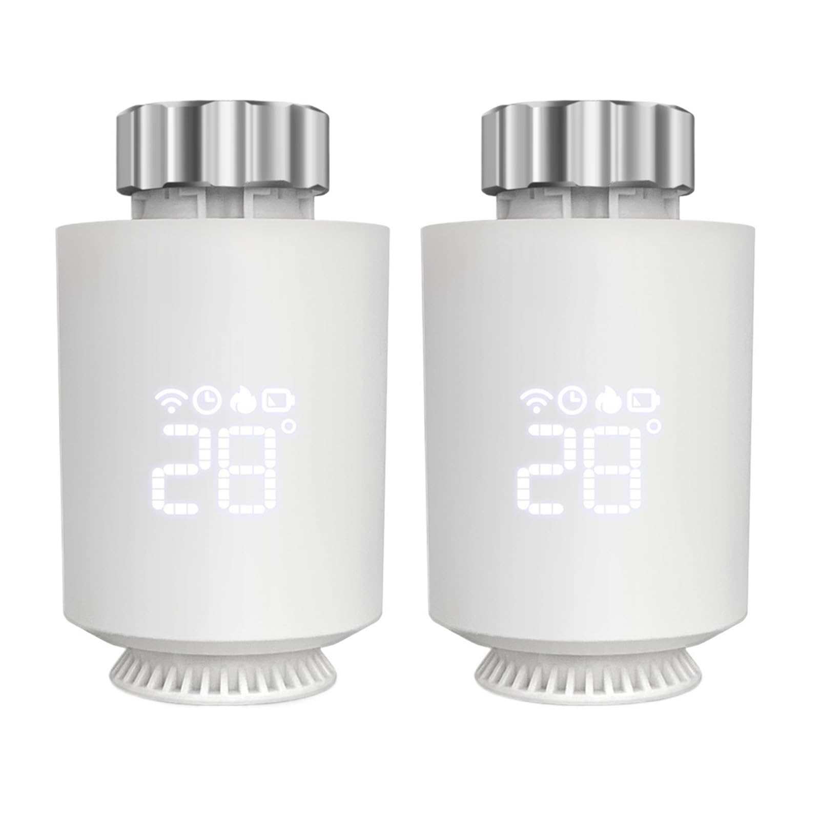 Siłownik Grzejnikowy Tuya, Termostat, Inteligentny Zawór Termostatyczny TRV, Regulator Temperatury, Wsparcie Techniczne Informacja O ZgodnośCi(2 PCS No Gateway)
