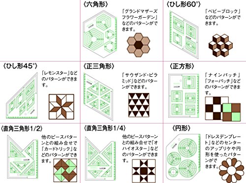 Clover triangle 58-000 modèle de pièce de couture précis