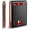 RUNBOX Wallet for Men-Mens Wallets-Slim Wallet for Men-Money Clip Bifold RFID Blocking Wallet-Leather ID Window 6 Slots…