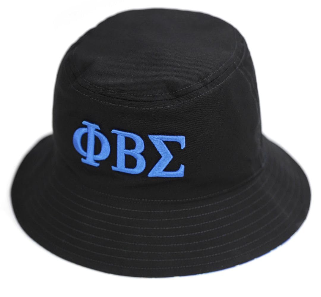 Phi Beta Sigma M45 Bucket Hat Black Royal Blue