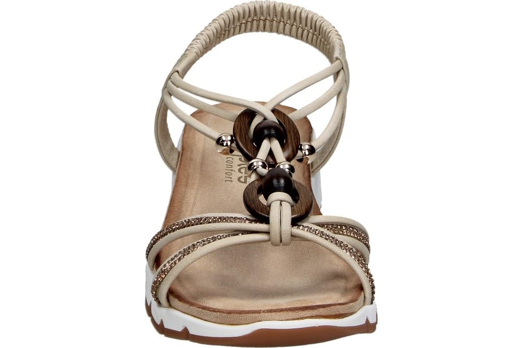 amarpies | Sandalias con Cuña Mujer – Sandalia Estilosa con Detalles – Sandalia de Verano sin Cierre – Slip On – Cuña Media y Cómoda – Versátiles y Estilosas – Modelo ABZ30146