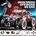 Yidedraw RC Cars 1:14 Remote Control Car 50 KMH Fast RC Truck for Kids Adults Boys 2.4 GHz All Terrains 4WD RC Dune Buggy Off-Road RC Monster Truck Short Course Car with 2 Batteries (Red)