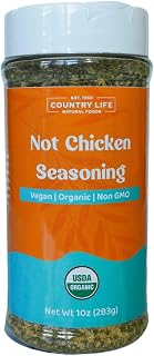 Country Life Not Chicken Seasoning, Certified Organic, Vegan, Plant-Based