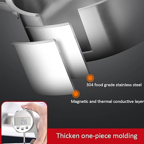 Miniatura 3 de Vaporizador de alimentos de 5 capas, olla de sopa, olla de cocina de 5 capas de acero inoxidable para el hogar, adecuada para estufa de gascocina de