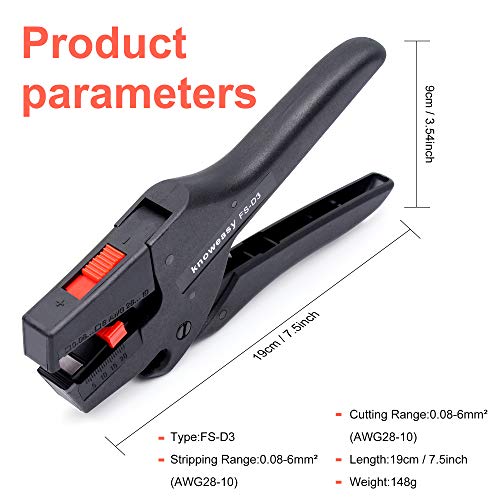 Wire Stripper,Knoweasy Mini Wire Stripping Tool And Wire Stripper Tool For Electronic And Automotive Repair(10-28 Awg),Suitable For Women #TOP1