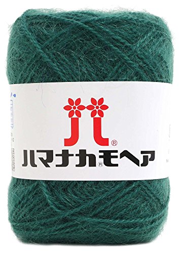 ハマナカ モヘア 毛糸 並太 Col.102 グリーン 系 25g 約100m 0019