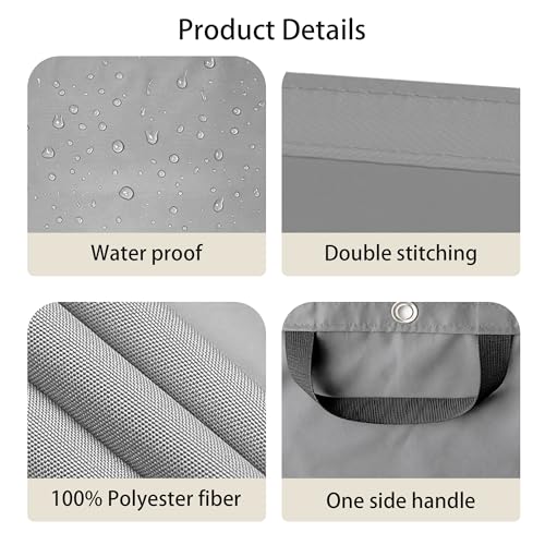 Toile Ombrage Rétractable Vague Résistant à l'Eau pour Jardin