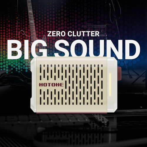 Image of Hotone Pulze Mini AP-5WH Bluetooth Modeling Amplifier for Electric Guitar, Bass and Acoustic Instruments, White Edition