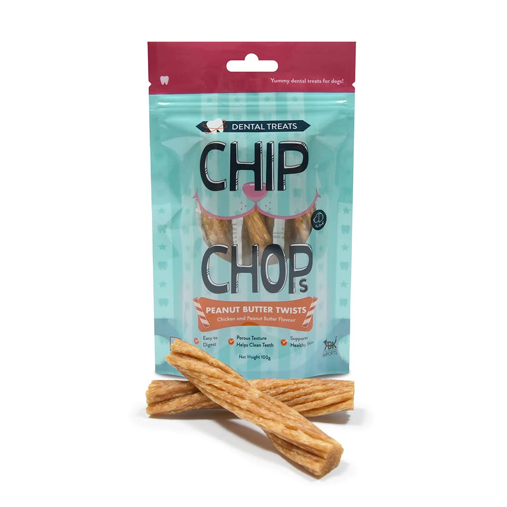 Chip Chops Combo of Chicken and Peanut Butter Flavour Dental Twist Stick Style Dog Treats and Chip Chops Variety Dog Treat Pack for All Dog Breeds and Lifestages (Pack of 3 Flavour) (B0C7ZN5QDC) Amazon Price History, Amazon Price Tracker