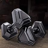 Hanteln Hanteltraining Dumbbell Dumbbells Hantel-Set mit festen Gewichten Hex Gummi Gewicht-Training Dumbbells Sportartikel 2er-Set Body Sculpting Hand Gewichte Hantel Set - Zubehör for Training, Body