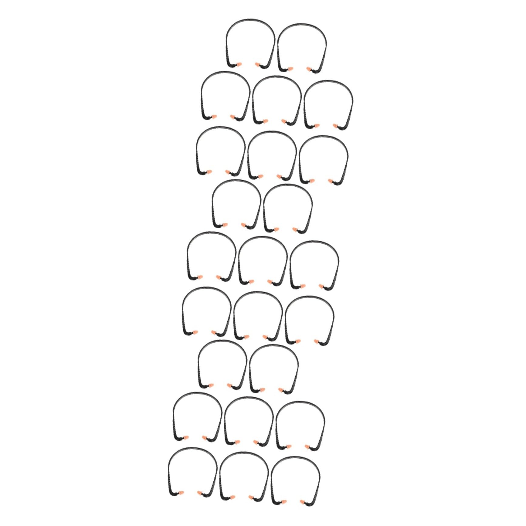 Healvian 24pièces Bouchons Oreilles Silicone Bandés Lot De Réutilisables Et Confortables Pour Auditive Pour Travaux De Construction Natation Et Concerts