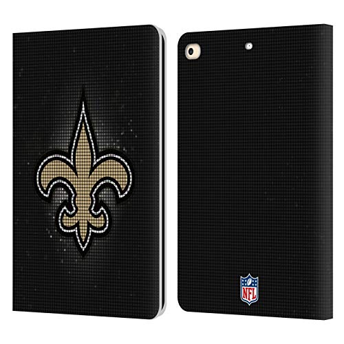 Funda New Orleans Saints iPad 9.7 de cuero con soporte para fans de la NFL