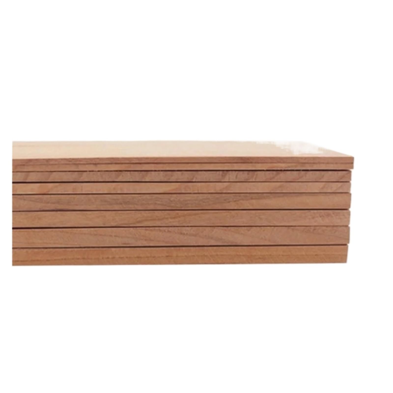 madera, Paquete de 5 láminas chapa madera maciza cerezo rojo norteamericano 200 x 100 mm y 2-15 grosor for bricolaje