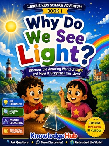  Why Do We See Light?: Discover How Light Helps Us See the Amazing World Around Us! (Curious Kids Science Adventure Book 1) (English Edition)