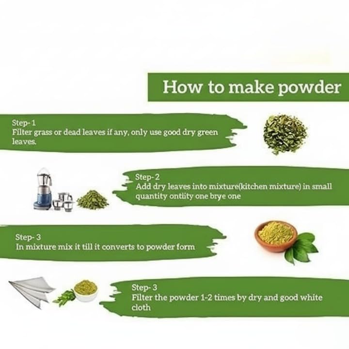 Dry Henna Mehandi Leaves 100% NATURAL & ORGANIC (Henna Leaves 200gm)