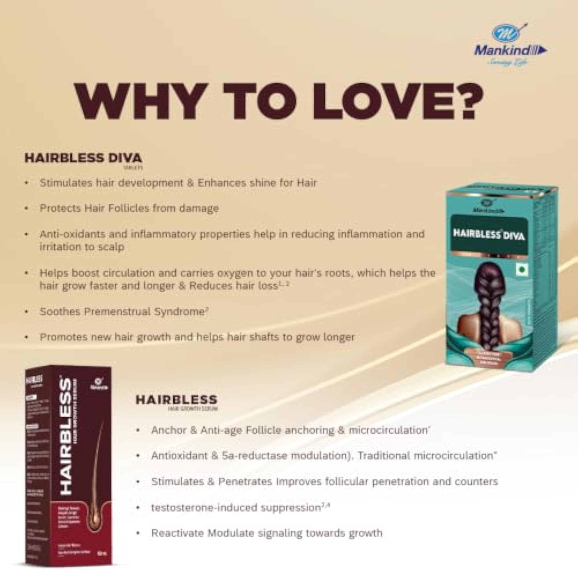 Diva Hair Growth Combo: Nutraceutical & Serum