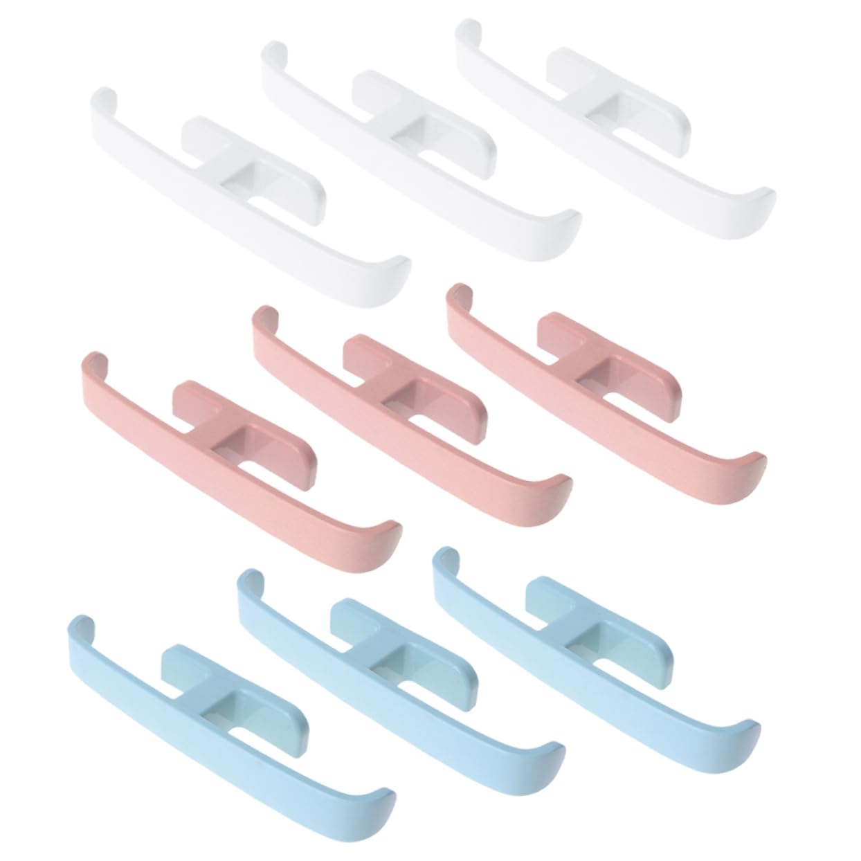 CHILDWEET 9pcs Wall Hanging Slipper Rack No Punch Multi Functional Shoe Shelf for Bathroom Living and Doorway Strong Load Bearing Easy Installation