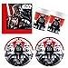 Procos 10210599 – Juego S Disney Star Wars Final Battle, 52 Piezas, Platos, 16 Vasos, 20 servilletas, desechable, vajilla para Fiestas, decoración de Mesa, Marvel, Multicolor