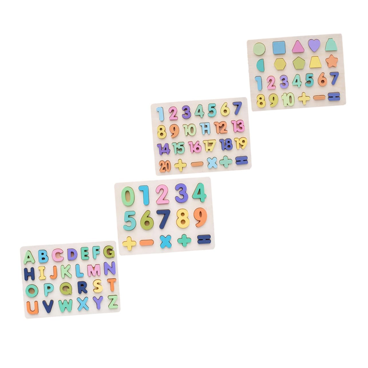 Hemobllo Educativo de Bloques Números y Letras para Puzzle Didáctico Seguro y para Desarrollo Cognitivo y Reconocimiento Infantil