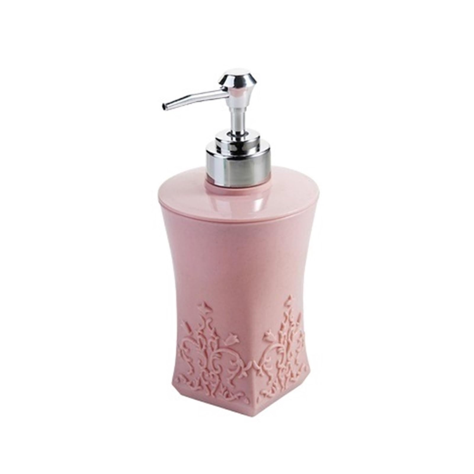 Soap Dispenser Plastic Refillable Empty Lotion Soap Dispenser Liquid Container For Bathroom Kitchen(Pink)