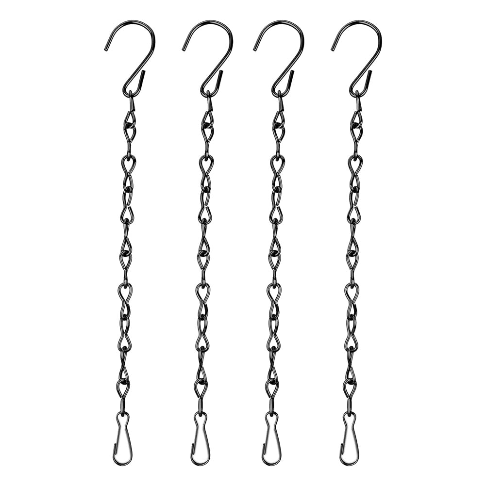 CTRLZS Hanging Plant Chain, Black Chain for Hanging Bird Feeders Lanterns Baskets Billboards Wind Chimes Ornaments