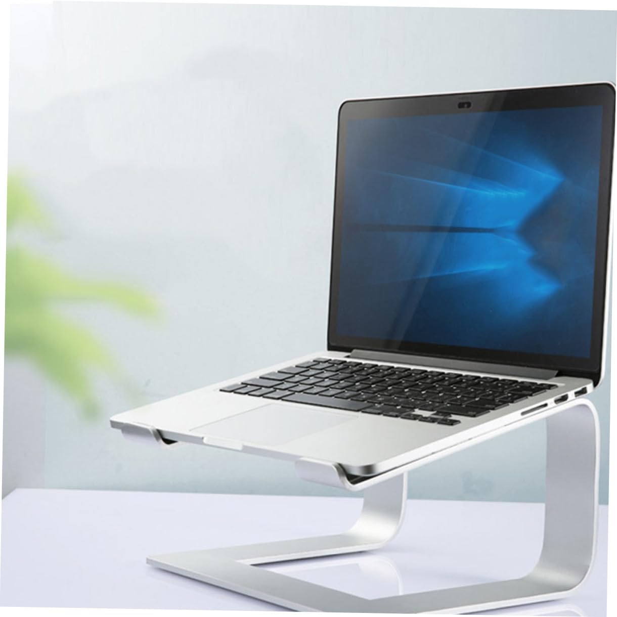 Soporte para Portátil de Aleación de Aluminio Soporte Elevador para Ordenador Portátil de Escritorio Desmontable para Tableta para Usar la Oficina o Casa
