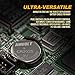 AmVolt- Pack of 8 CR2025 Batteries, 220mAh 3 Volt Lithium Battery, Long Lasting Coin Cell 2030 Batteries for Small Electronic Devices