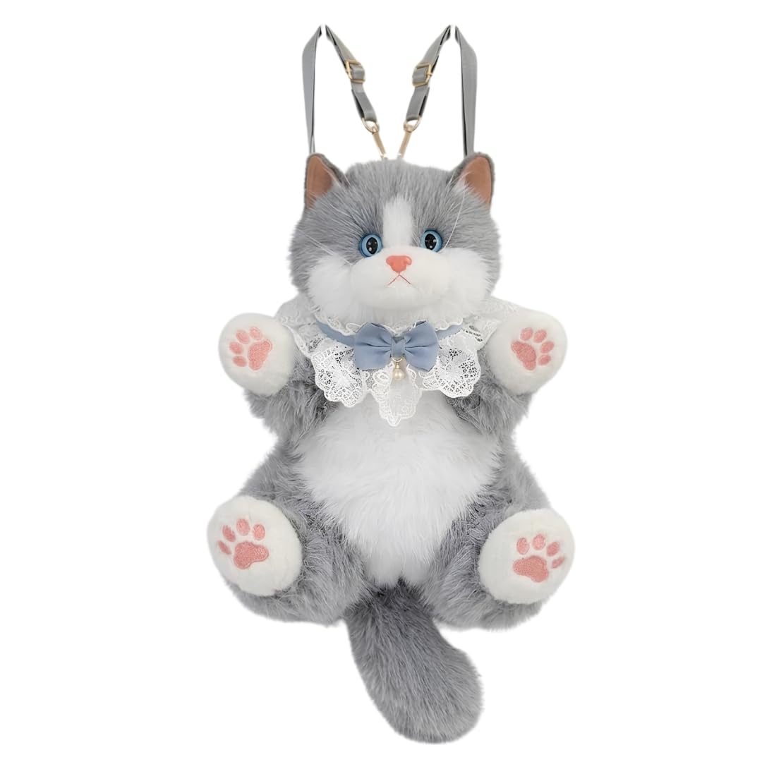 Cute Cat Shaped Bag Ultra Soft Animal Bag with Adjustable Shoulder, Spacious Storage Compartment, Lightweight Travel for Girls,Women & Cat Lovers | Adorable Gift for School,Travel & Daily Use-picture-17