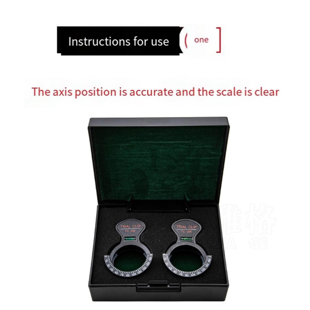 de Prueba TC-206 Clip Optometría Monocular de Prueba Óptica Soporte Instrumento Oftálmico (2 Piezas) A