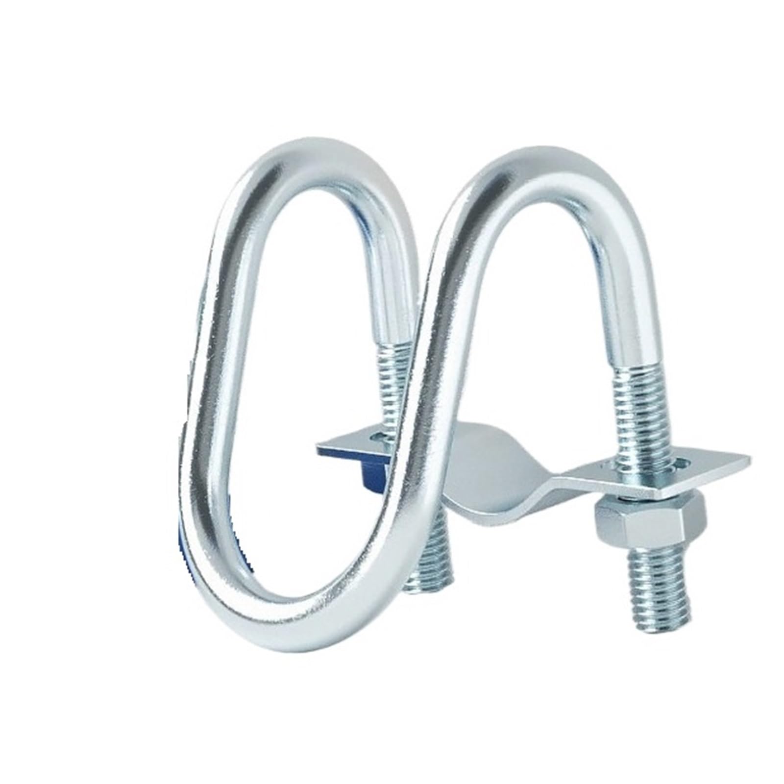 Bullone Cerchio a forma di morsetto for tubo trasversale con doppio bullone a forma di U in acciaio al carbonio zincato(90-90(1SET))