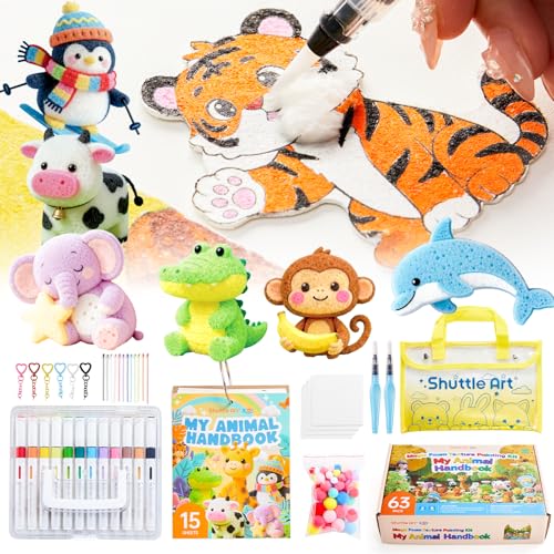 Shuttle Art Magic Foam Texture Painting Kit (Animal Series)