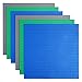 Czemo 6 Stück Bauplatte für Classic Bausteine, Grundplatte, Kompatibel mit Allen gängigen Marken, 25.6*25.6cm Platten-Set für Kreatives Spielen, Lernspielzeug (Blau,Grau,Grün)