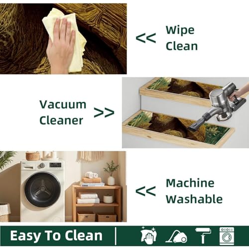 Tapis d'escalier réutilisable et lavable en machine lot de 15 - 8