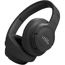 JBL Tune 770NC - Adaptive Noise Cancelling with Smart Ambient Wireless Over-Ear Headphones, Bluetooth 5.3, Up to 70H Battery Life with Speed Charge, Lightweight, Comfortable & Foldable Design (Black)