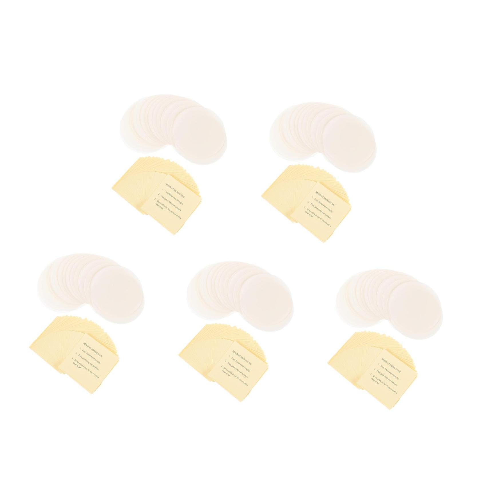 Yardwe 5 Sätze Schwimmring-Patch Bausätze Liner Netz Luftmatratze Flicken Set Schlauchboot Flickzeug Set Reparaturflicken Für Luftmatratzen Quadratische Reparaturflicken PVC 60 Stück * 5