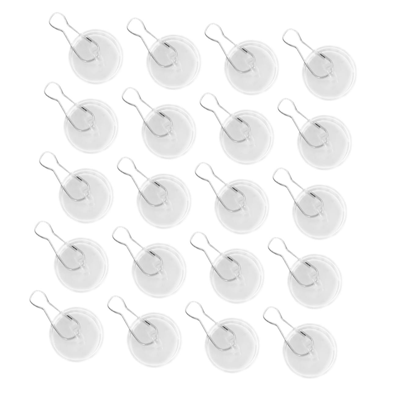 100 Ganchos Adhesivos Transparentes para Techo, Reutilizables Taladro, de Acero Inoxidable y Plástico, para Decoración de Navidad y Bodas