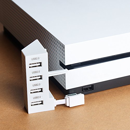 Adapter USB Hub do konsoli Xbox One S – 4 port USB 2.0 z wyświetlaczem LED for Microsoft xbox1 Slim konsoli