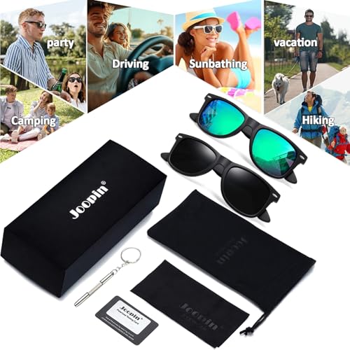 Image of Joopin Square Sunglasses Polarized UV400 Designer Sun Glasses Men Women