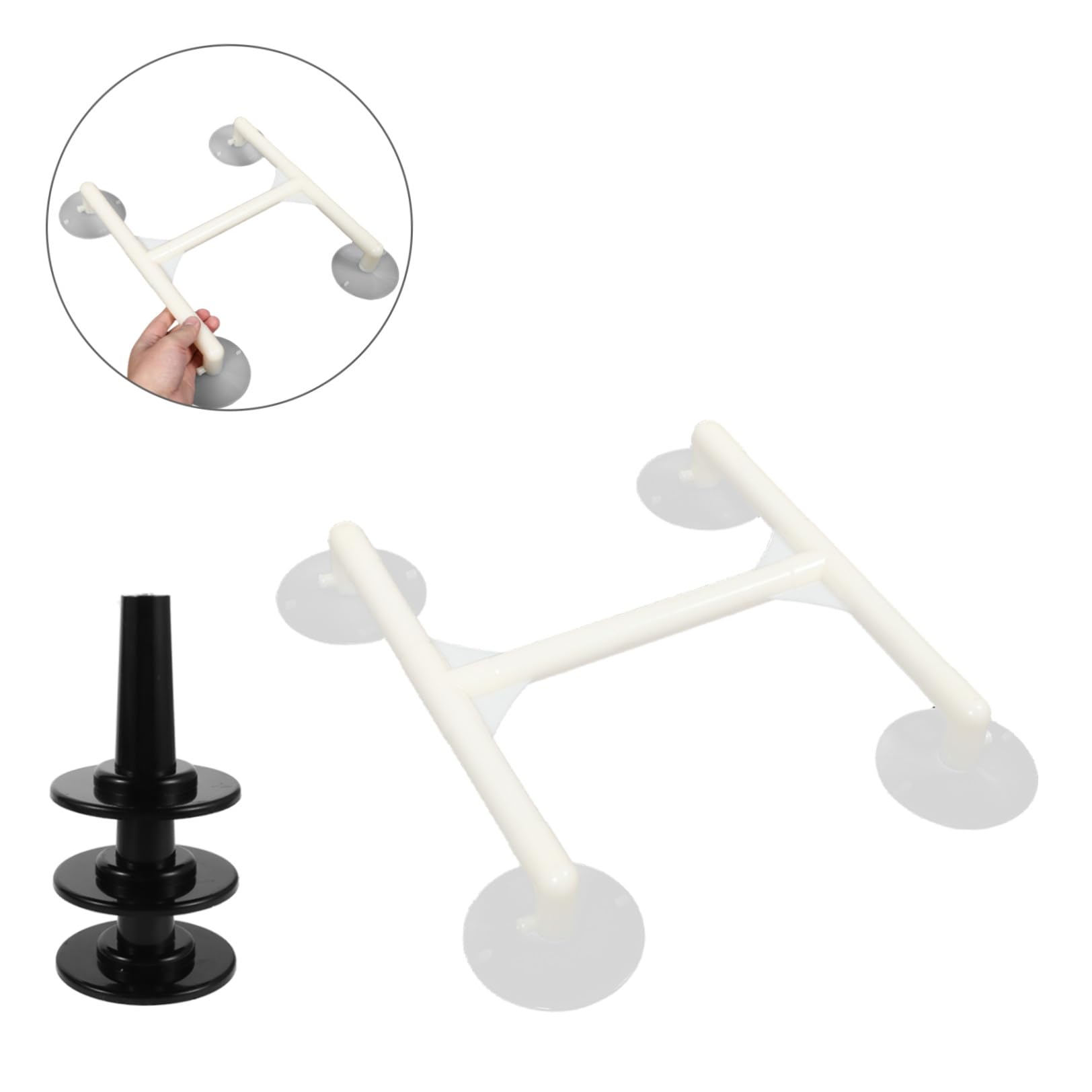 Operitacx Kit Professionale per Riparazione Schermo Tv Lcd e Monitor Computer Ventosa Nera, Supporto Magnetico Sicuro e Base Stabile per Sostituzione e Manutenzione