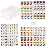 WangVipfei Mahjong Spiel, 65 Blöcke 30MM Majongsteine Spiel Deutsch, Seaside Escape, Ideal Für Familie Und Freunde, Perfekt Für Reisen, Camping, Erwachsene und Kinder, mit DIY Aufklebern