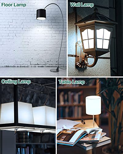 Image of A19 E26 LED Bulbs, 100W Eqv, 12W, 6000K, Non-Dimmable, 6 Pack | 1200 Lumen, Cool White Light, Ideal for Bedroom, Living Room Lighting
