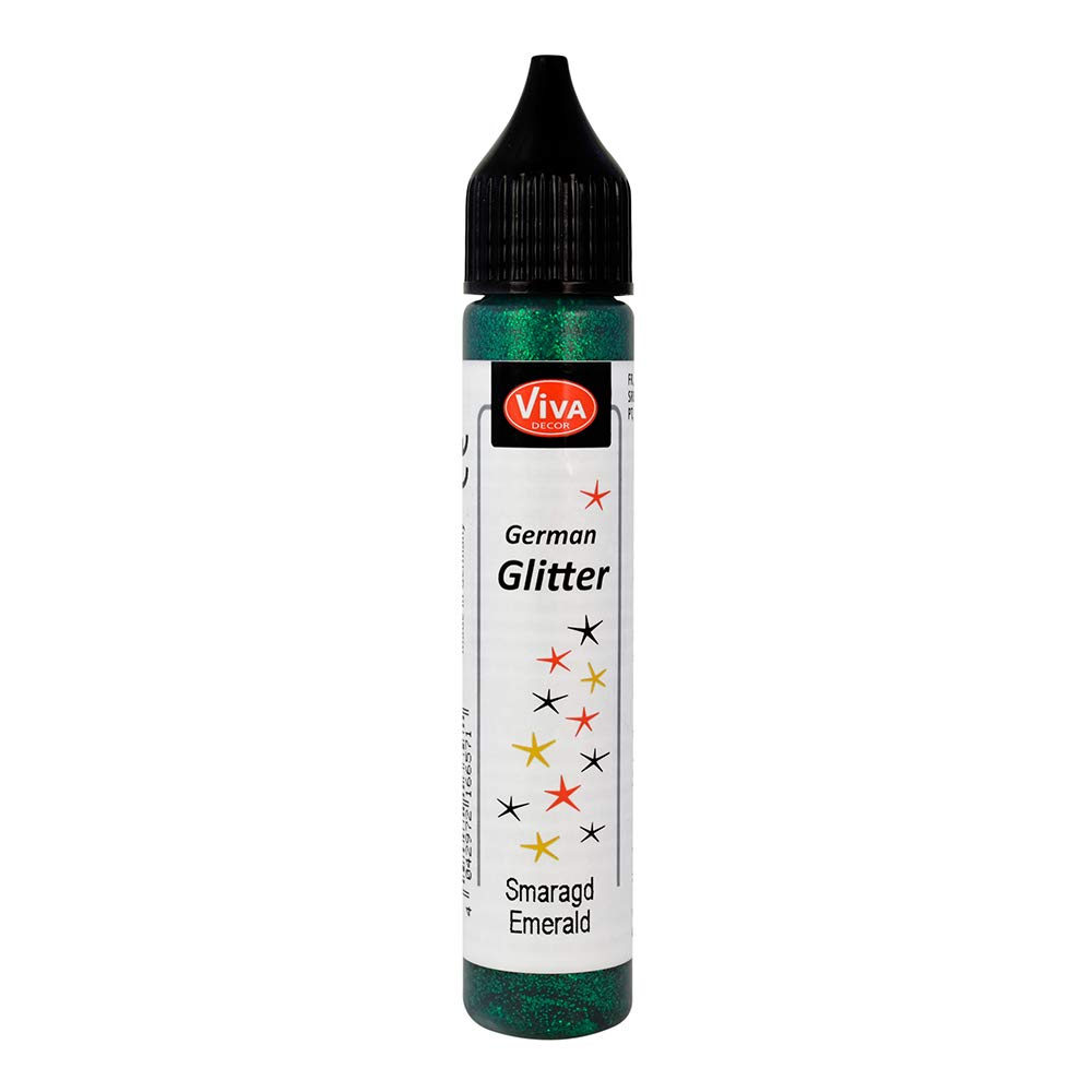 Viva Decor Green German Glitter, Synthetic Material, 12 X 2.1 X 2.1 Cm
