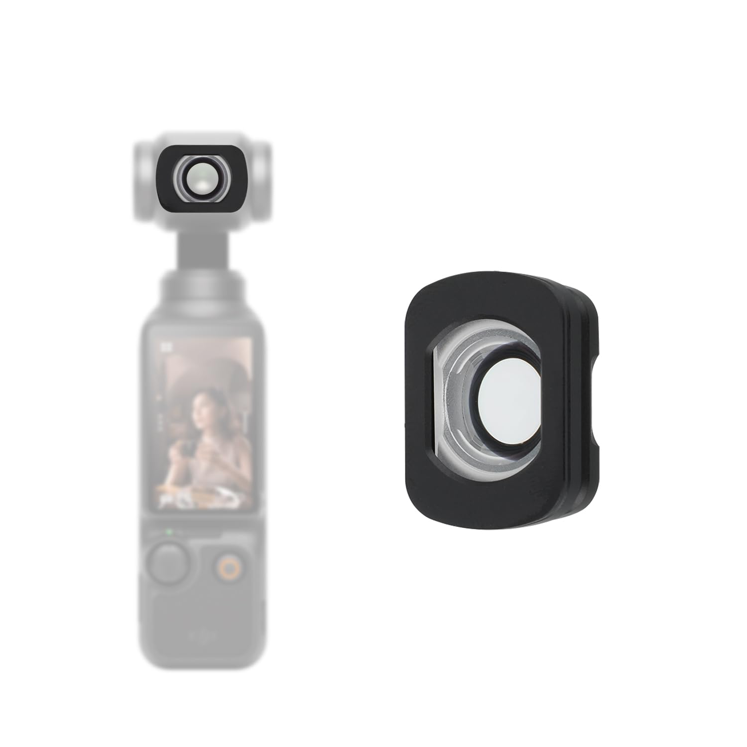 BOXOB Wide Angle Lens Compatible with DJI OSMO Pocket 3, Expanded FOV of 112°Camera Lens Magnetic Multi-Coated Camera Filters for DJI Pocket 3
