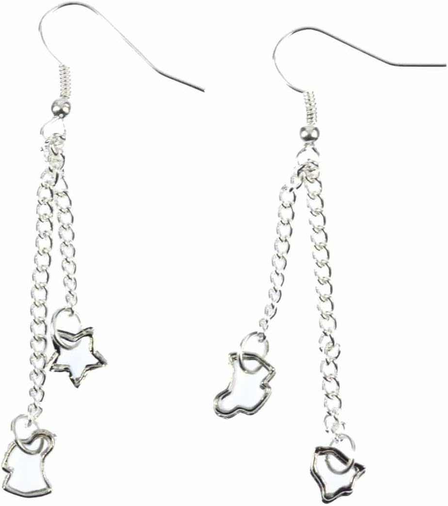 Cookie Cutters Earrings Ramekins Christmas On Chain Double 6Mm