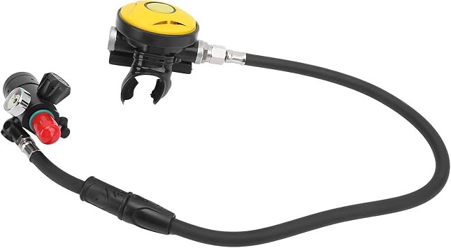 DIDEEP Scuba Diving Equipment Set with First Stage Relief Valve Second Stage X4000 Pro Breather