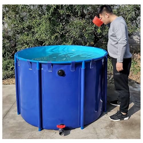 Réservoir d'eau d'aquaculture pliable et durable en toile pour extérieur