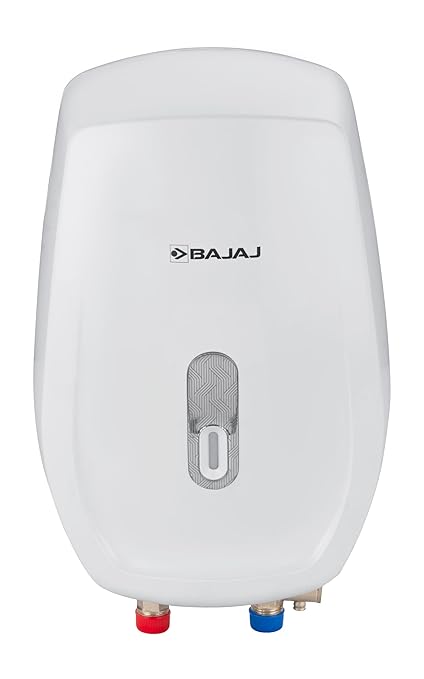 Bajaj Shield Series Aerono 1L 3KW Instant Water Heater/Geyser For Home|Non Stick Heating Element|Withstand 6 Bar Pressure|Shock Resistant & Rust Proof|Withstand 4.5KV Surge Voltage|3-Yr Warranty|White