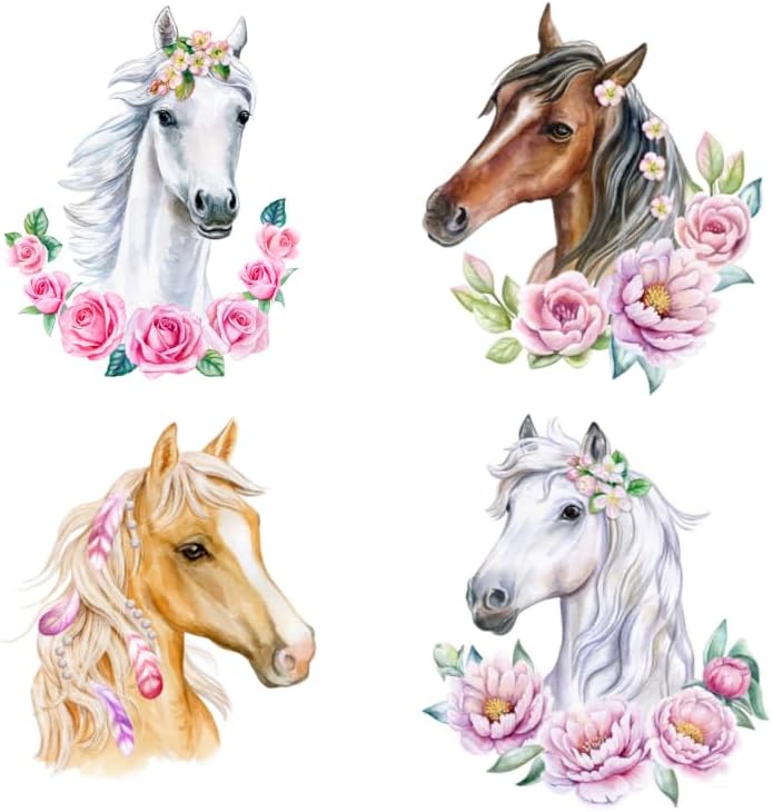 Calcomanías de pared de caballo grandes para decoración de dormitorio de niñas, calcomanías de pared para habitación, habitación de los niños,