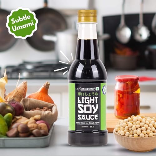 Image of Urban Platter Light Soy Sauce, 500ml (Traditionally Brewed from SOYA Beans | Asian Umami Seasoning for Soups | Clean-Label)