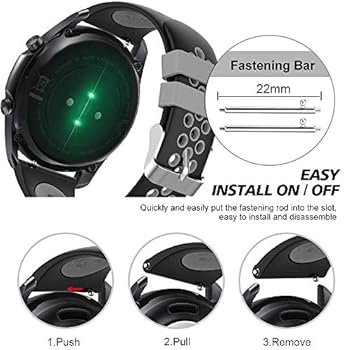 Bracelet Nylon Pour Amazfit Bip 6/5 Unity/GTR 4/3/3 Pro/2/Balance 46mm/Balance 2/Helio, 22mm Sport Bracelets De Remplacement Pour Amazfit GTR 47mm/Stratos 3/Stratos 2/2S/Pace